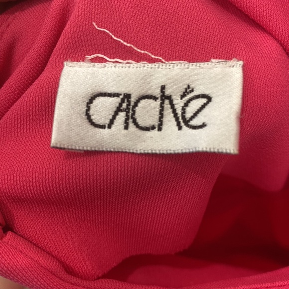 CACHE Pink Rhinestone Chain Dress - Picture 8 of 10